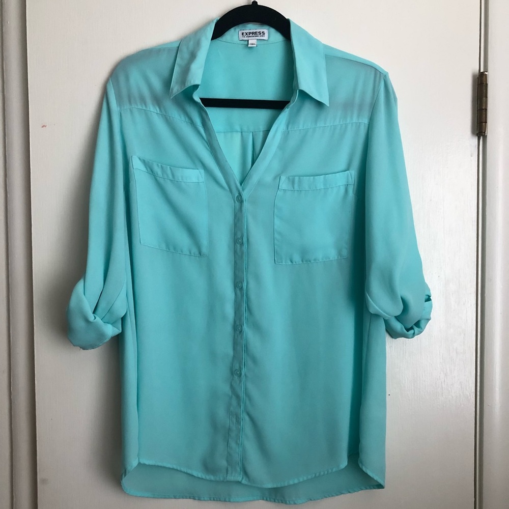 Express Portofino button down blouse